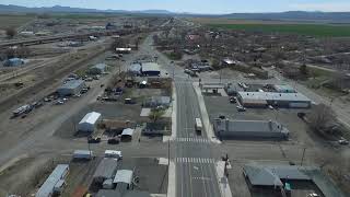 Drone flight over Lovelock Nevada [upl. by Samalla]