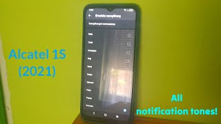 Alcatel 1S 2021  All notification tones [upl. by Sivolc]