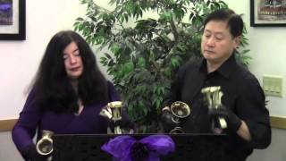 Shalom Chaverim Handbell Duet  Larry and Carla [upl. by Eugilegna]