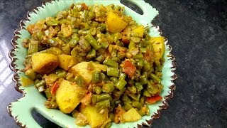 Lobia and potato masala recipe  lobia aalo ki sabzi  punjabi lobia recipe  indian food recipe [upl. by Coffin972]