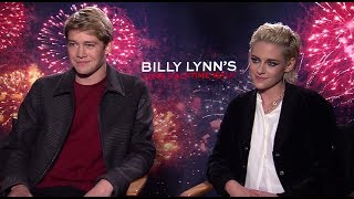 BILLY LYNNS LONG HALFTIME WALK Backstage w Kristen Stewart amp Joe Alwyn [upl. by Yarak]