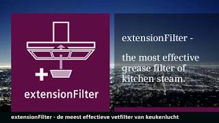 Siemens afzuigkappen met extensionFilter De meest effectieve vetfilter van keukenlucht [upl. by Ahsikan]