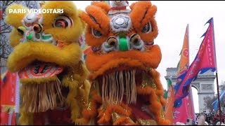 Chinese New Year 4 february 2024 Celebration of the Dragon  Paris Champs Elysées Nouvel an chinois [upl. by Fernand]