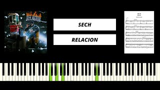 Sech  Relación Piano Tutorial [upl. by Charters]