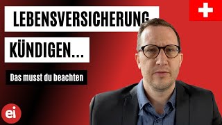 Lebensversicherung kündigen – Was ist zu beachten [upl. by Gilboa]