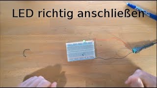 Grundlagen 12  LED anschließen [upl. by Javed]