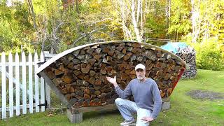 Quick And Easy Firewood Rack [upl. by Einnhoj557]