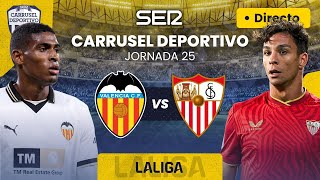 ⚽️VALENCIA CF vs SEVILLA FC EN DIRECTO LaLiga 2324 Jornada 25 Sonido Carrusel Deportivo [upl. by Anertal395]