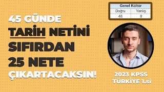 Tarih Nasıl Çalıştım 2023 KPSS Türkiye 1si Anlatıyor kpss2024 yks lgs [upl. by Carberry]