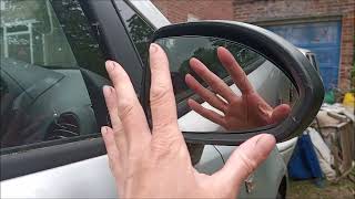 How to Fix Replace Wire a Vauxhall Corsa Side Wing Mirror Glass Corsa D heated glass [upl. by Susanne518]