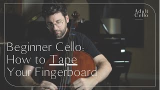 Beginner Cello How to Tape Your Fingerboard [upl. by Itsur]