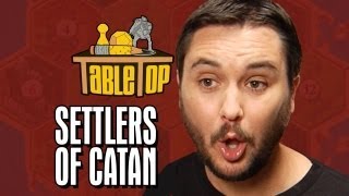 Settlers of Catan Wil Wheaton Jane Espenson James Kyson Neil Grayston TableTop Episode 2 [upl. by Yajeet]