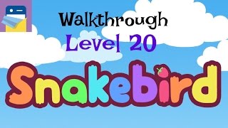 Snakebird Level 20 Walkthrough amp iOS iPhone 6S Gameplay by Noumenon Games [upl. by Swithin]