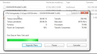 COMO DESCOMPRIMIR UN ARCHIVO DE VARIAS PARTES CON 7ZIP [upl. by Car943]