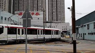 HD MTR Light Rail Lrv Phase IV 1112 Link Up With 1111 Trial Run In Depot [upl. by Lanti]