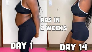 ABS IN 2WEEKS CHLOE TINGS 2 WEEKS AB CHALLENGE weight loss chloeting  Mae Blue [upl. by Yeclek]