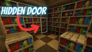 Simple Hidden Redstone Door Minecraft Bedrock 120 [upl. by Moskow455]