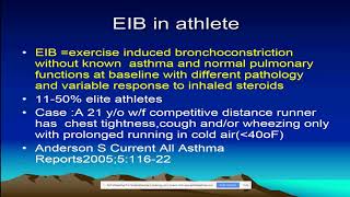 Exerciseinduced bronchoconstriction Randolph [upl. by Stewart]