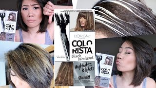 How to do Highlights at Home DIY Highlight Colorista Kit by Loreal Paris REVIEW [upl. by Emlin]