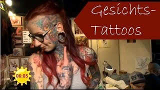 Tätowierung Extrem Das GesichtsTattoo  Sat1 Frühstücksfernsehen [upl. by Nahtiek]