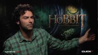 The Hobbit An Unexpected Journey Interview  Aidan Turner [upl. by Gasperoni]