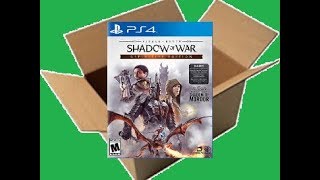 MiddleEarth Shadow of War Definitive Edition NTSC Version PS4 UnboxingBreakdownDemo [upl. by Norud402]