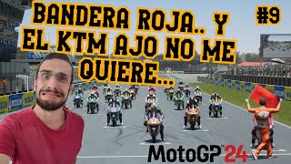 🏍️🚩RED FLAG Y EL KTM AJO ME VA A ECHAR😭🚩Me quedaré sin asiento¿ eneba motogp24 motogp [upl. by Ellekram]