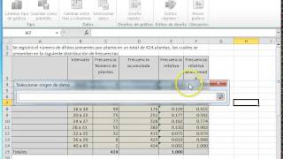 Construccion de gráficas con Excel variable discreta y continua [upl. by Aneelad456]