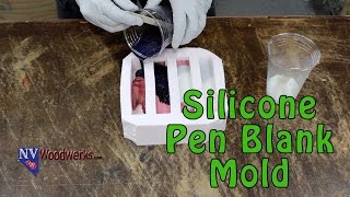 Make A Silicone Pen Blank Mold for Resin Casting  Alumilite High Strength 1 [upl. by Drooff684]