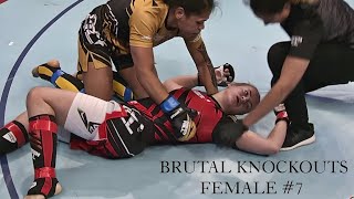 GREATEST FEMALE KNOCKOUTS MMA COMPILATION 7 [upl. by Annayrb]