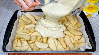 🍎😋Ich habe noch nie so einen leckeren Apfelkuchen gegessen Einfaches und leckeres Rezept [upl. by Starkey209]