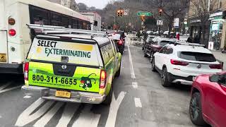 the traffic Broadway Inwood Washington Heights February 27 2024 [upl. by Bozovich966]