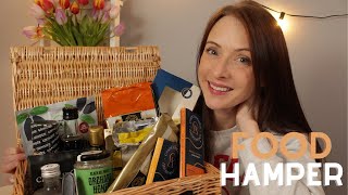 ASMR  Christmas Food Hamper Show and tell 🧀🍫🥃 [upl. by Nahtahoj]