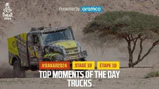 Trucks Top moments  Stage 10  Dakar2024 [upl. by Eira]