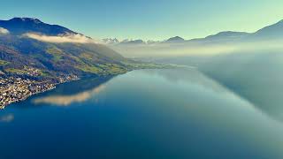 Flight towards Küssnacht am Rigi Switzerland with DJI Mini 4 Pro [upl. by Sorel490]