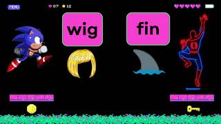 Kindergarten CVC Words Brain Break [upl. by Airbmac992]