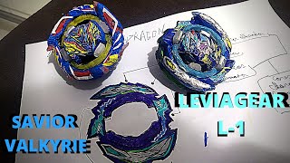 Savior valkyrie LEVIAGEAR L1 Beyblade Burst dynamite battle [upl. by Alyl]