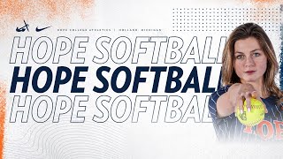 Hope vs Albion  Softball 41324  NCAA D3 Softball  MIAA Softball [upl. by Ferriter]