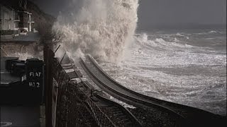 Stormhit Dawlish rail reopens [upl. by Meerak]