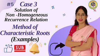 5 Case III of Nonhomogeneous recurrence relation  when fn is bnPn  Examples of Nonhomo [upl. by Richardo]