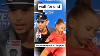 stephencurry with his daughter ☺️ shorts ytshorts nba nbahighlights  nbatoday  basketball [upl. by Coryden]