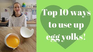 Top 10 ways to use up left over egg yolks [upl. by Schreibe814]