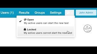 Admin Lock and unlock the access to English tests [upl. by Faubion]