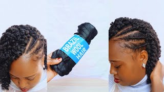 Quick amp Easy short curly Crochet using Brazilian woolbeginners Friendly hairstylesEssyMaina [upl. by Henning]