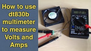 How to use a multimeter to test voltage and measure current  dt830b digital multimeter tutorial [upl. by Amsirahc]