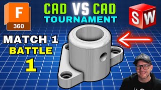 3D CAD esports  TOURNAMENT HIGHLIGHT  Match 1  GreatNate08 vs HemantaNP  Fusion360 vs SolidWorks [upl. by Heinrick]