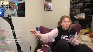 xQc reacts to QTCinderella breaking her Brand New Mic [upl. by Navek813]