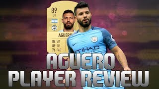 AGUERO 89 PLAYER REVIEW  FIFA 19 FR [upl. by Nnayrb952]