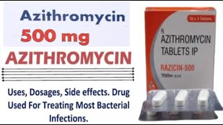 Azithromycin 500 mg tablet uses  Azithromycin 500 mg  Azithromycin tablets ip 500 mg  Drugs [upl. by Aicemak]