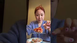 Eating spicy raw marinated crab🦀 koreanfood mukbang crab rawmarinatedcrab [upl. by Aitropal25]